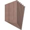 Ekena Millwork 15 3/4W x 15 3/4H x 3/8T Wood Hobby Boards, Walnut, 6PK HBW16X16X375BWA - alternate 2